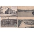 STARTING AT R10!  4 X POSTCARDS CIRCA EARLY 1900 - SCENES OF LIEGE, BELGIUM - SEE SCANS