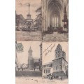 STARTING AT R10!  4 X POSTCARDS CIRCA EARLY 1900 - SCENES OF LIEGE, BELGIUM - SEE SCANS