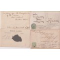 STARTING AT R10!  4 X POSTCARDS CIRCA EARLY 1900 - PEOPLE - SEE SCANS