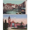 STARTING AT R10!  2 X POSTCARDS CIRCA EARLY 1900 - GERMANY - SEE SCANS