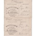 STARTING AT R10! 2 X POSTCARDS CIRCA EARLY 1900 - FRANCE/DISTILERY - SEE SCANS