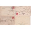 STARTING AT R10! 4 X POSTCARDS CIRCA EARLY 1900 - GREAT BRITAIN - SEE SCANS