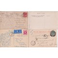 STARTING AT R10! 4 X POSTCARDS CIRCA EARLY 1900 - GREAT BRITAIN - SEE SCANS