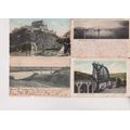 STARTING AT R10!  20 X DAMAGED POSTCARDS CIRCA EARLY 1900 - MISSING CORNERS, FOLDS etc- SEE SCANS