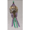 *REDUCED* Portuguese Brass Crystal and Enamel Peacock