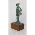 Vintage Bronze Arciere Conscudo Statue
