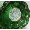 *REDUCED* Green Venetian Glass Pedestalled Dish