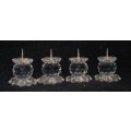*REDUCED* Set of 4 Swarovski Crystal Candleholders
