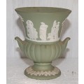 *REDUCED* Wedgwood Green Jasperware Urn Shaped Vase