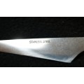 *REDUCED* 6x Stainless Steel Knives with Bamboo Handles