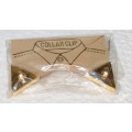 Gold Plated Collar Clips in Original Packaging @@@ CCCRRRAAAZZZYYY R1 START!