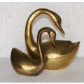 Pair of Brass Mom and Baby Swans @@@ CCCRRRAAAZZZYYY R1 START!!!