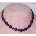 Beautiful Amethyst and Silver Necklace
