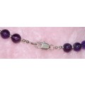 Beautiful Amethyst and Silver Necklace