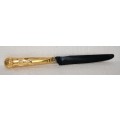 Kings Pattern Starter Knife with Gold Plated Handle
