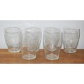 Set of 6 Grape Pattern Drinking Glasses