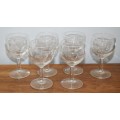 Grape Pattern Hock Glasses (6 available, price per glass)