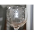 Set of 6 Luminarc Grape Pattern White Wine Glasses