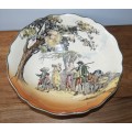 Royal Doulton `The Gleaners & Gypsies` Scalloped Edged Bowl D6123
