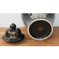 Vintage Japanese Porcelain Urn with Lid