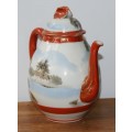 Vintage Chinese Hand Painted Teapot