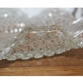 Molded Glass Confectionary Serving Dish with Removable Handle