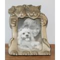 Metal Photo Frame with Cat and Dog Characters