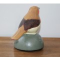 Ceramic Robin with Battery Operated Bird Calls