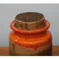 SA Art Potteries Jar with Cork Lid