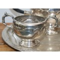 EPNS Viking Plate Tea Set on Tray