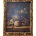 Original Oil on Board by Dorothy Parker with a Magnificent Oversized Frame