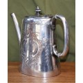 Antique Hand Etched EPBM Teapot