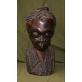 Hand Carved African Female Bust