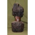 Hand Carved African Female Bust