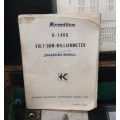 Vintage Kyoritsu K-1400 Volt-Ohm-Milliammeter in Original Box