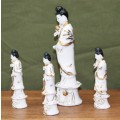 Set of Macau Porcelain Chinese Figurines