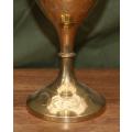 Brass Hand Etched Vase