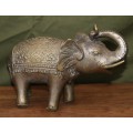 Vintage Cast Brass Indian Elephant