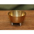 Small Brass Footed Dish