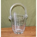Pasabahace Colass Ice Bucket with Perspex handle and Ice Tongs