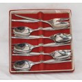 Set of 6 Teaspoons and Cake Forks (2 available, bid per box)