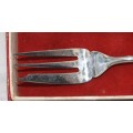 Set of 6 Teaspoons and Cake Forks (2 available, bid per box)
