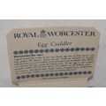 Vintage in Box Pair of Royal Worcester Egg Coddlers