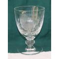 Rose Cut Crystal Goblet (5 available, bid per glass)