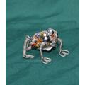 Wire Beaded Frog Figurine