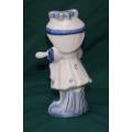 Blue and White Chinese Made Figurine