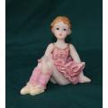 Ballerina Figurine with Pink Leotard