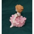 Ballerina Figurine with Pink Leotard