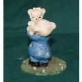 Teddy Bear Dad and Daughter Figurine