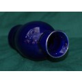 Vintage High Gloss Cobalt Blue Vase